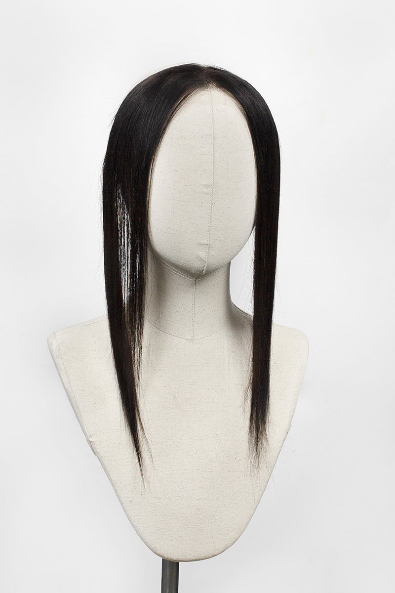 Lumi Hairline Topper: Breathable Lace | Halo Wire | Natural Black #1B