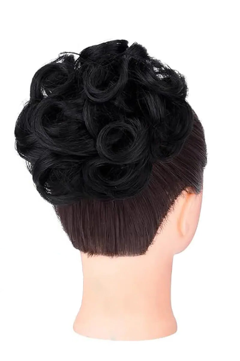 Messy Bun Hair Piece Natural Black #1B