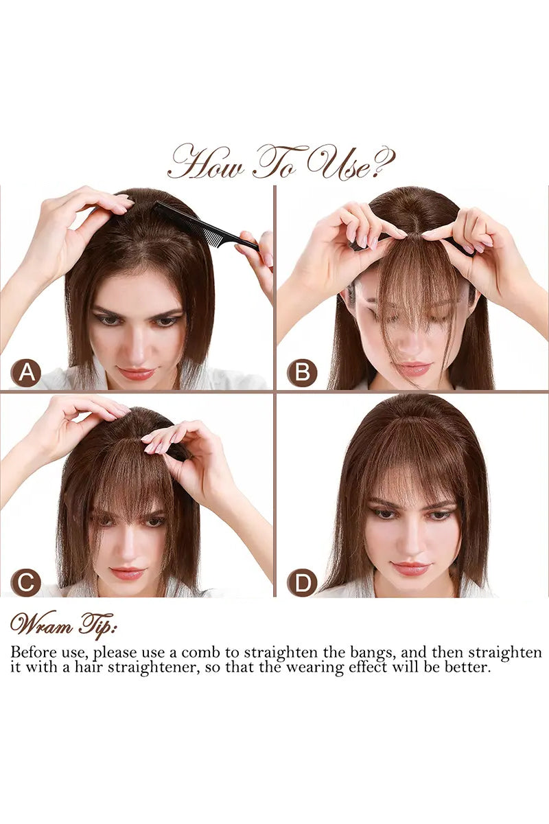 Artisan Handcrafted Human Hair Fringe