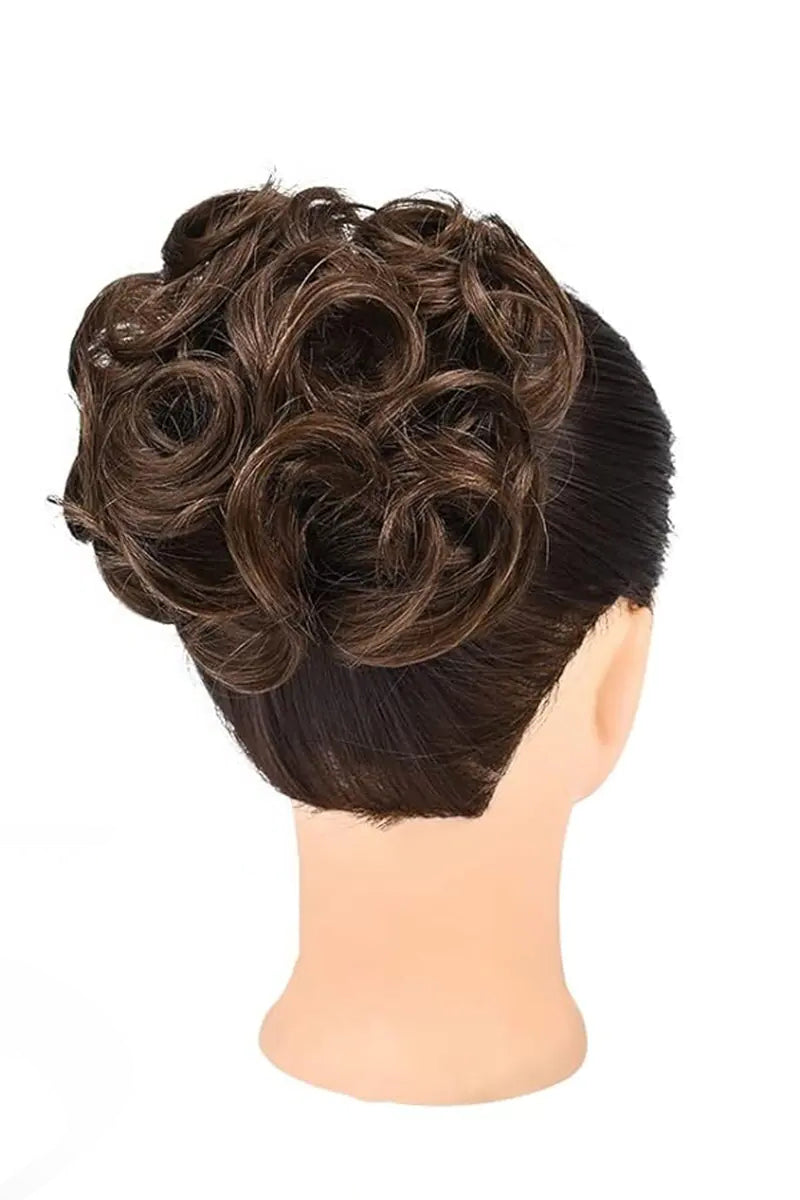 Messy Bun Hair Piece Chocolate Brown #3
