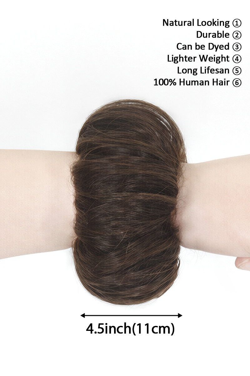 Messy Bun Hair Piece Dark Brown #2