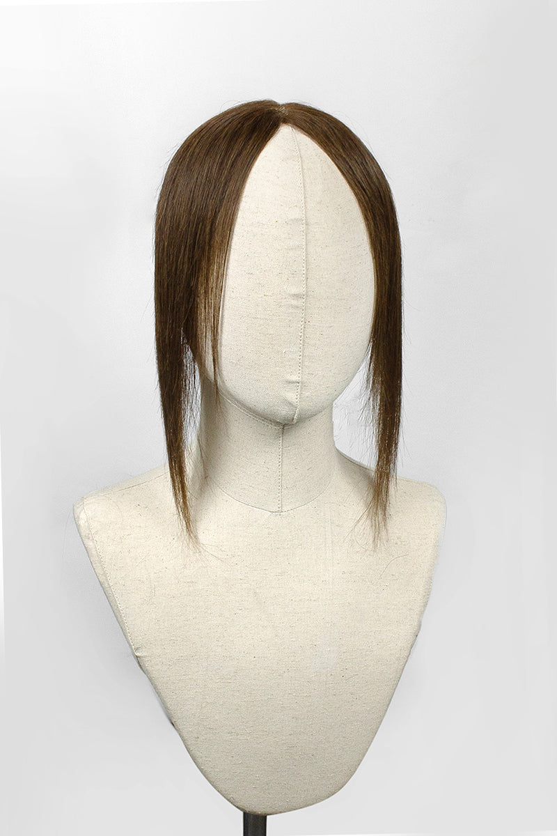 Lumi Hairline Topper: Breathable Lace | Halo Wire | Medium Brown #4