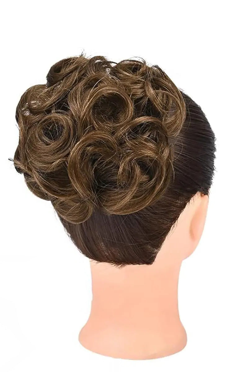Messy Bun Hair Piece Medium Brown #4