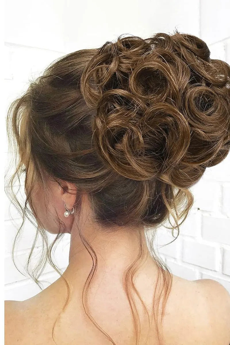Messy Bun Hair Piece Medium Brown #4