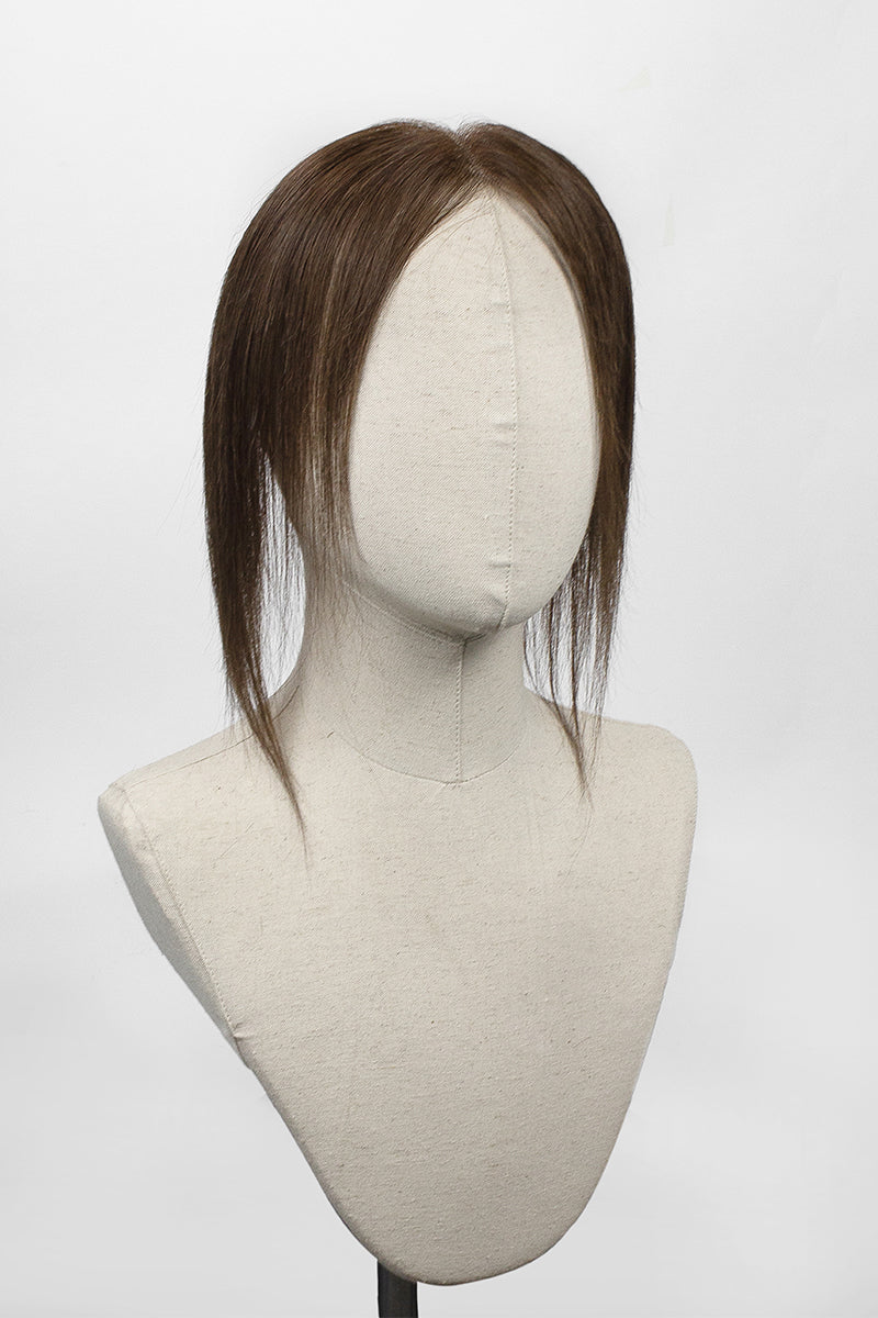 Lumi Hairline Topper: Breathable Lace | Halo Wire |Natural Look Dark Brown #2