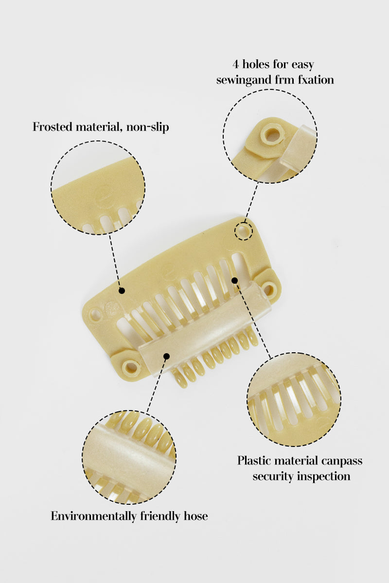 Veviy Metal-Free Travel Safe Hair Topper Clips