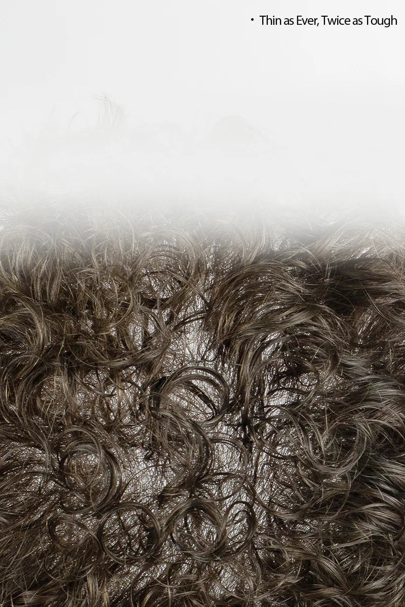 Jalen Pre-Cut Men's  Hairstyle Dark Brown blended with 10% Grey #210