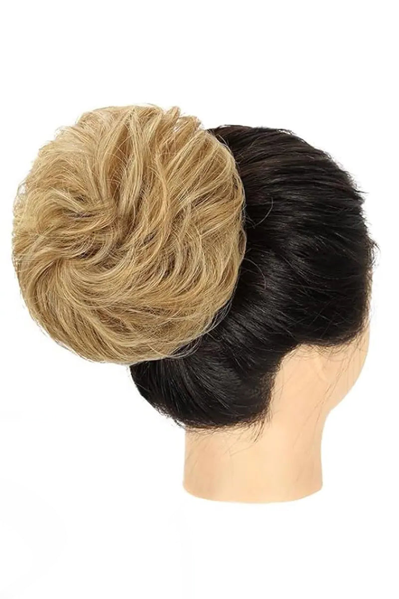 Messy Bun Hair Piece Medium golden blonde #10/16