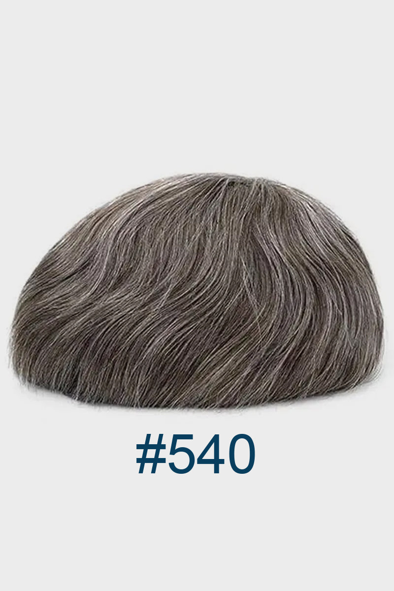 Victor Pre-Cut Men's  Hairstyle Medium Brown blended with 40% Grey #540