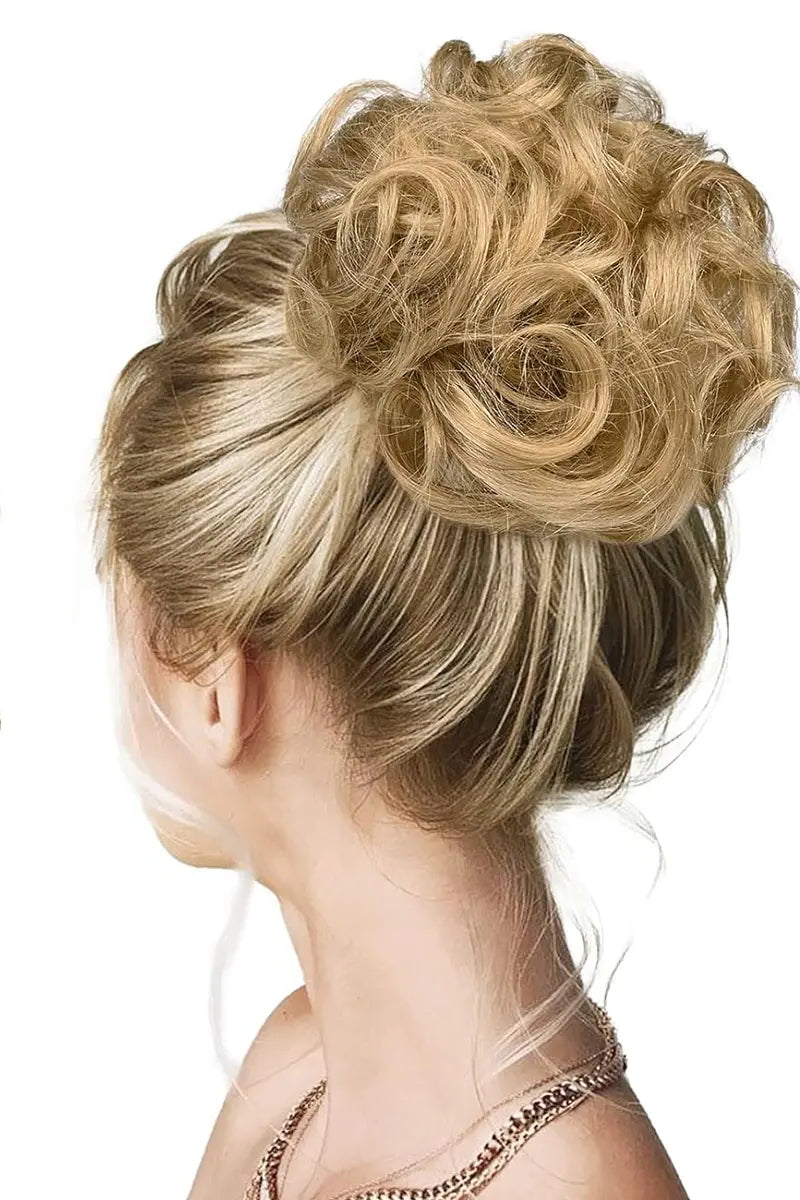 Messy Bun Hair Piece Dark Blonde #27