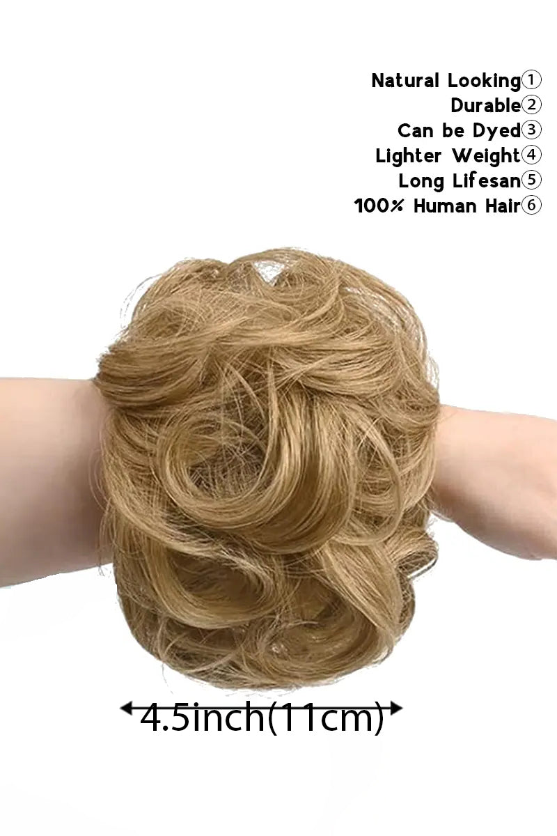 Messy Bun Hair Piece Dark Blonde #27