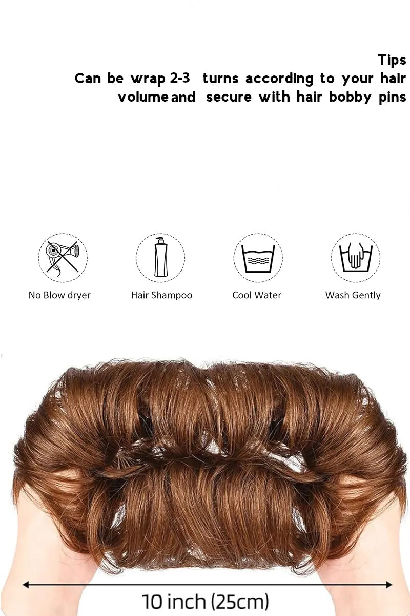 Messy Bun Hair Piece Copper Red #33