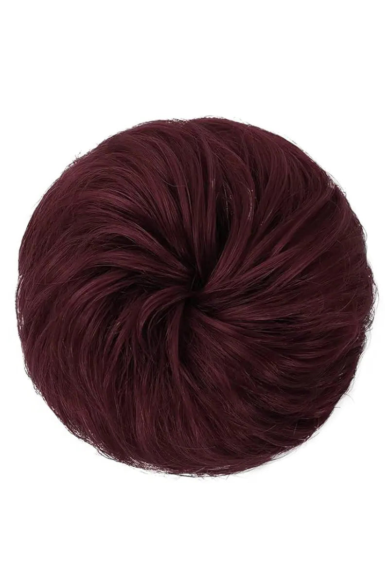 Messy Bun Hair Piece Wine Red #99J