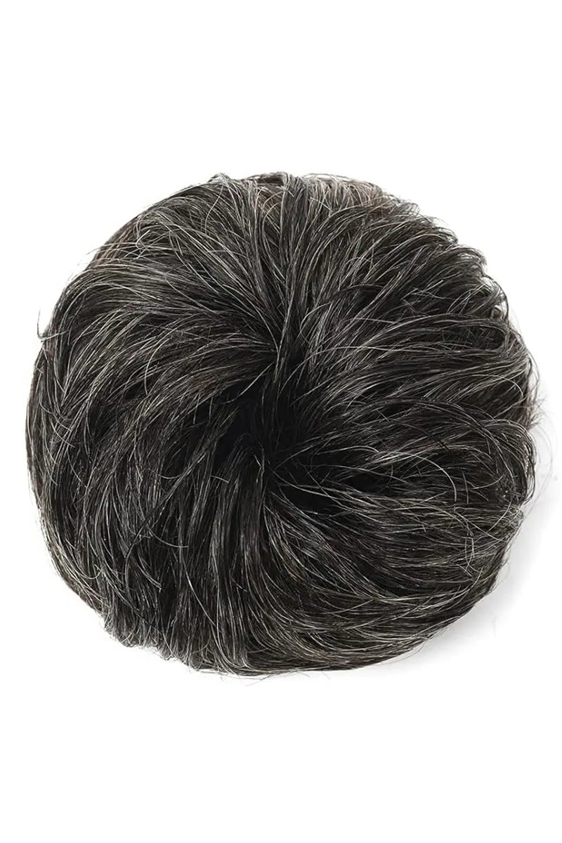 Messy Bun Hair Piece Dark Grey