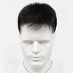 Mannequin head with a black and white necklace on a white background