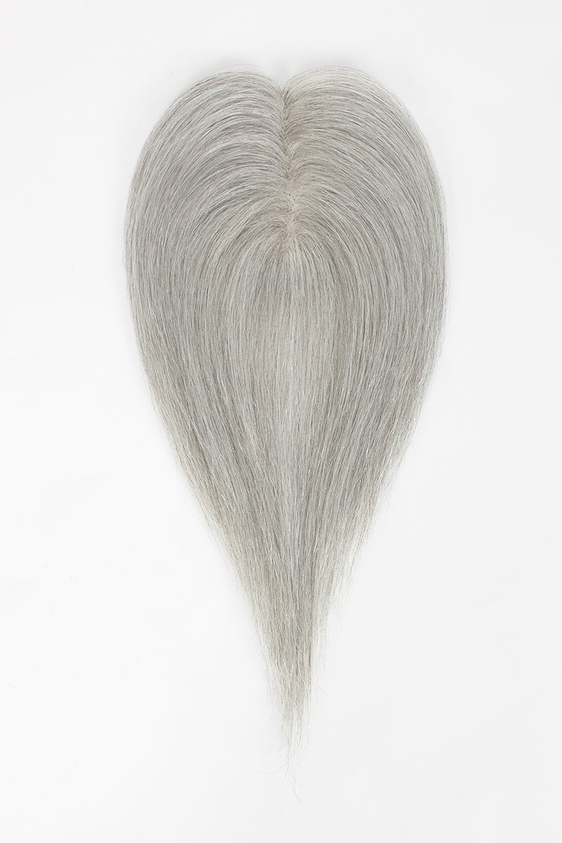 Aria Human Hair Topper Light Grey #1B80