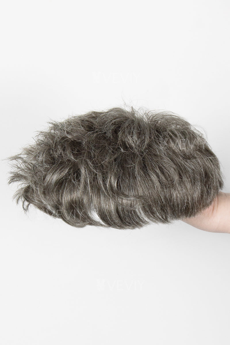 Baron Pre-Cut Men's  Hairstyle Medium Brown blended with 40% Grey #540
