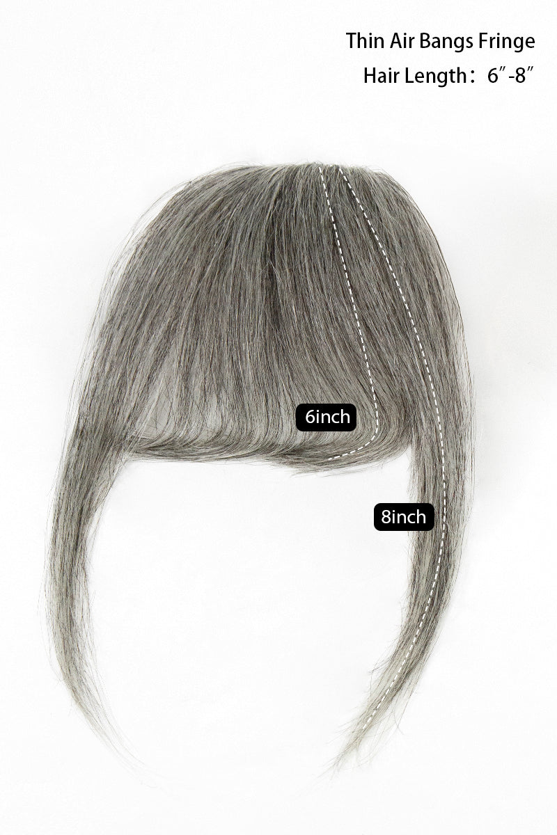Frange artisanale faite main en cheveux humains