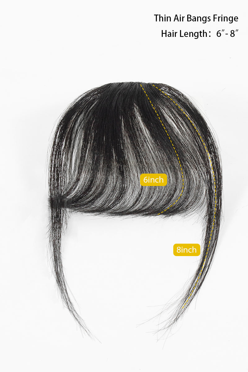 Frange artisanale faite main en cheveux humains