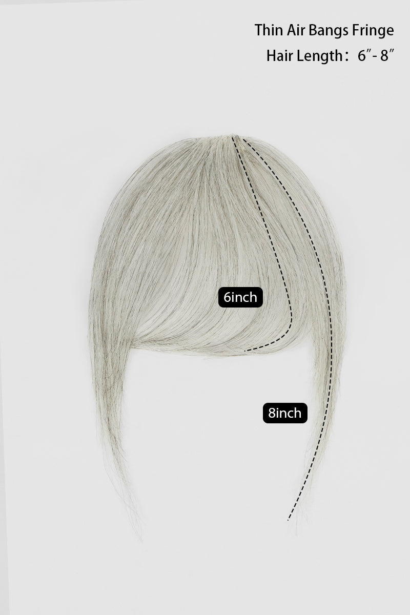 Frange artisanale faite main en cheveux humains