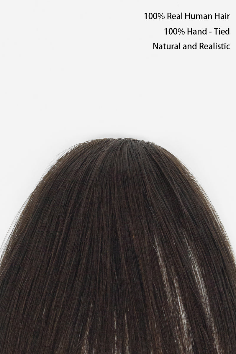Frange artisanale faite main en cheveux humains