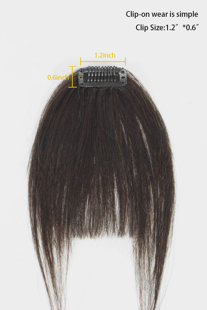 Frange artisanale faite main en cheveux humains