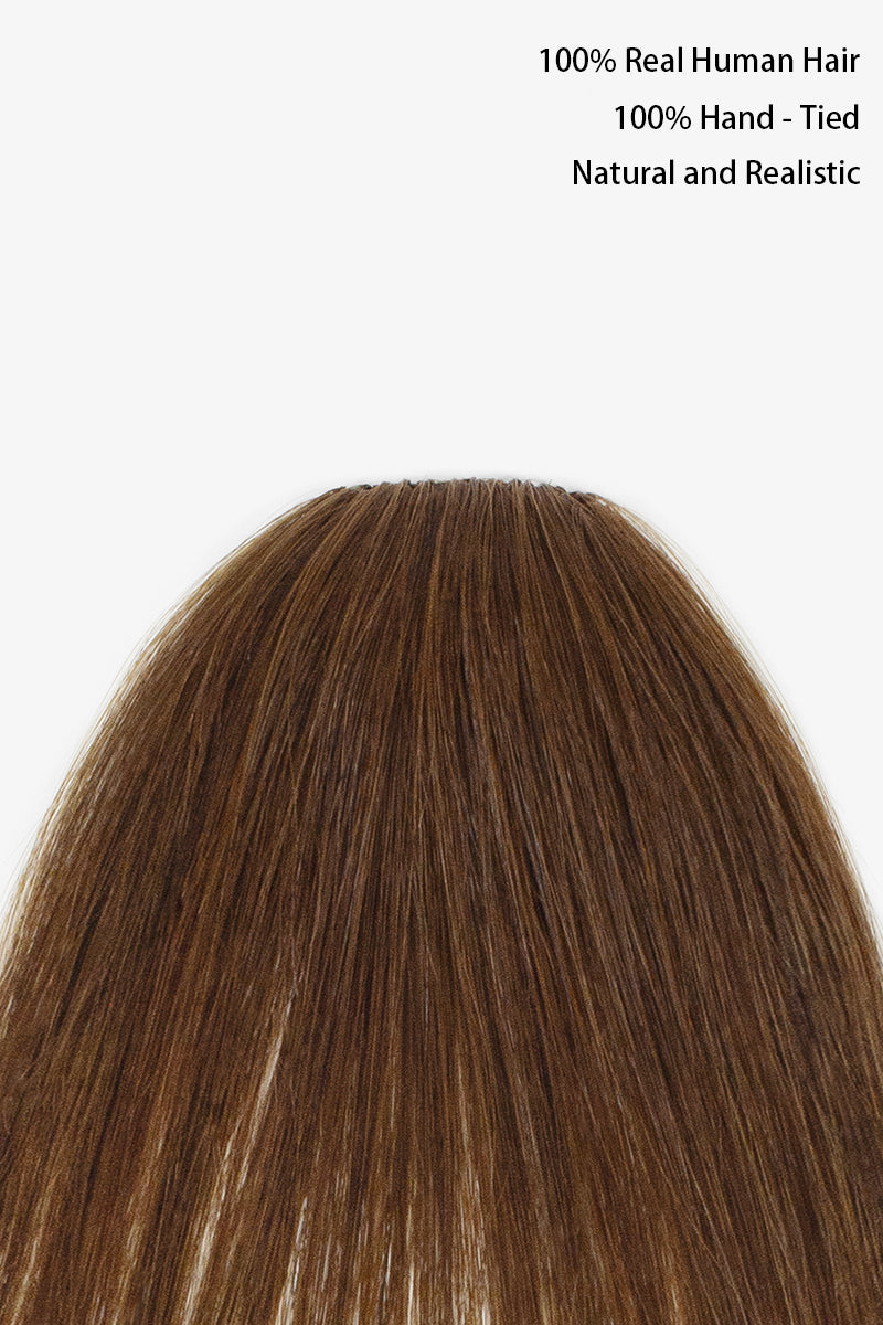 Frange artisanale faite main en cheveux humains