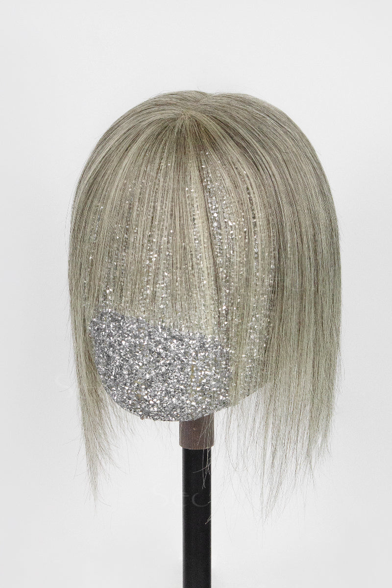 Mona-B Topper with Bangs #Light Brown Grey