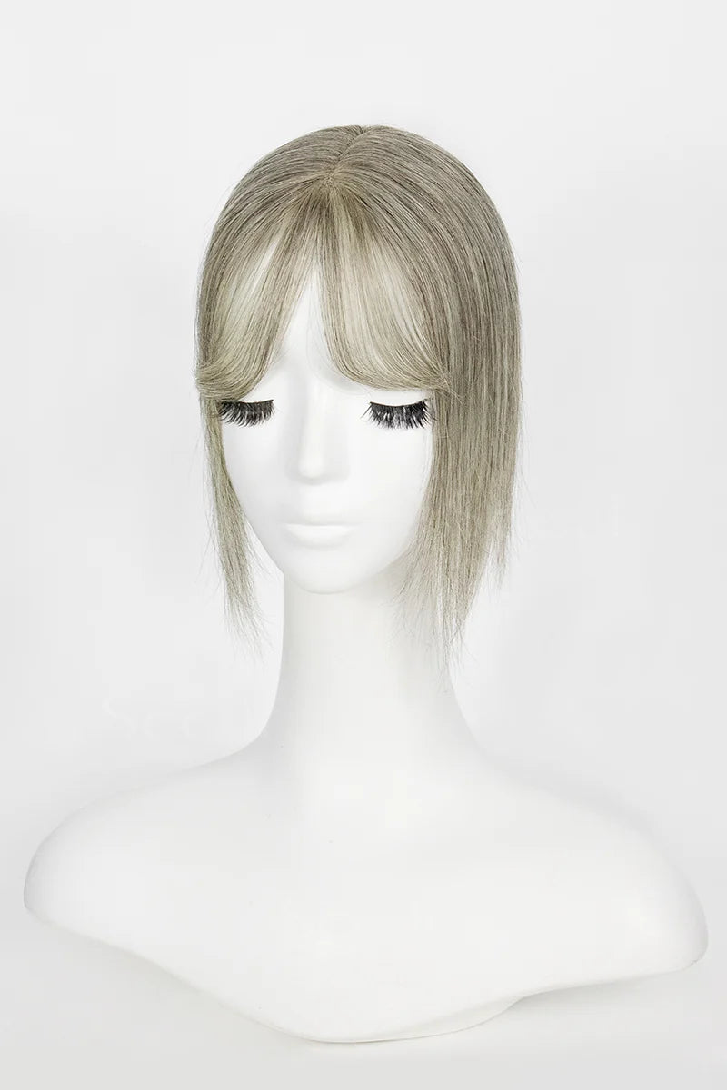 Mona-B Topper with Bangs #Light Brown Grey