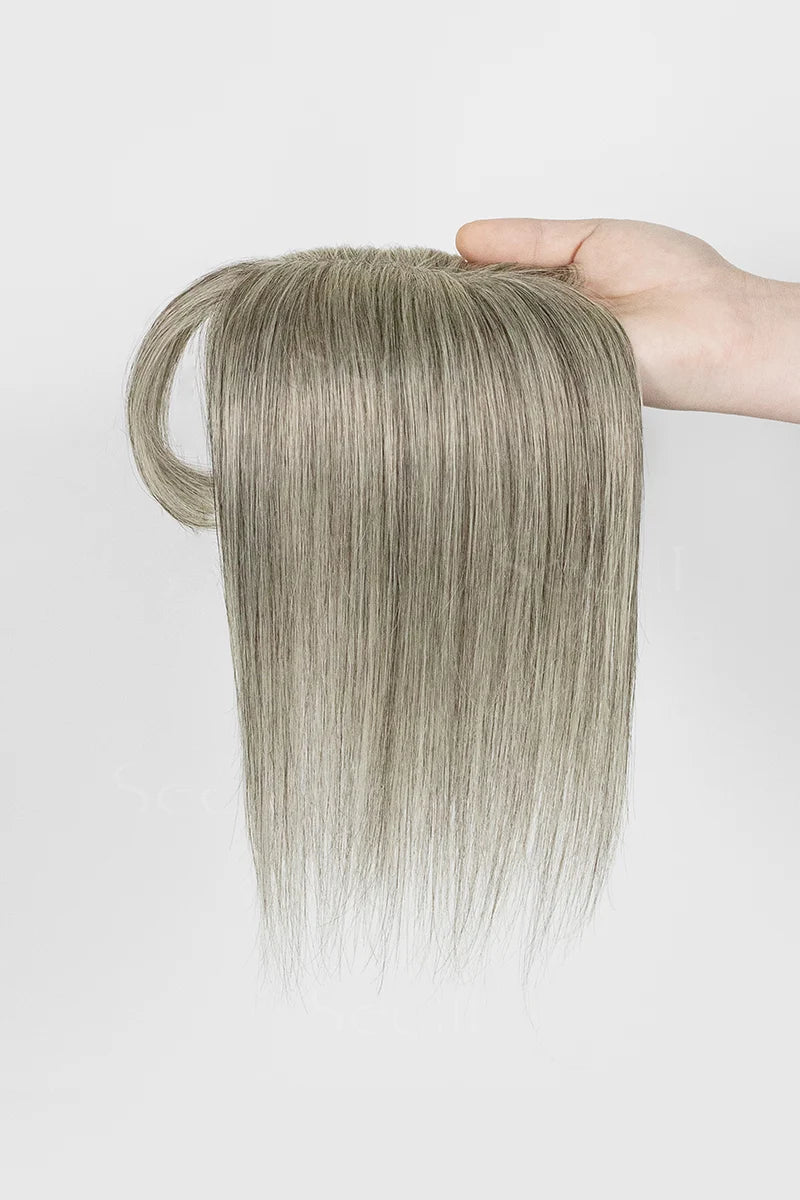 Mona-B Topper with Bangs #Light Brown Grey