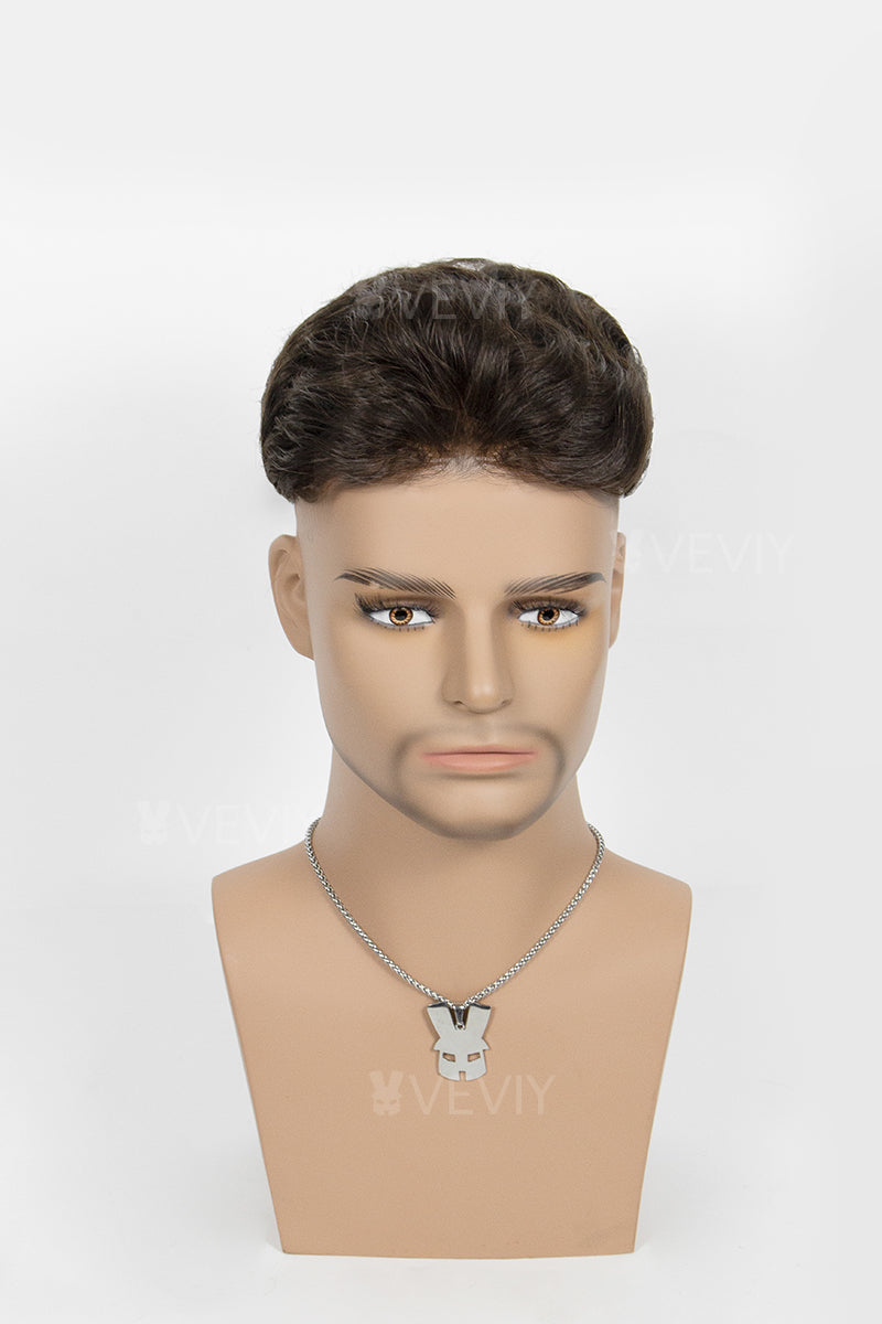 Marcus Pre-Cut Men's  Hairstyle Dark Brown #2