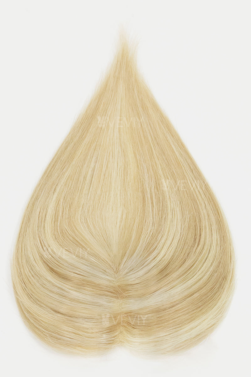 Vera Thin Breathable Lace Human Hair Topper Dark Blonde with Light Blonde #P10/16