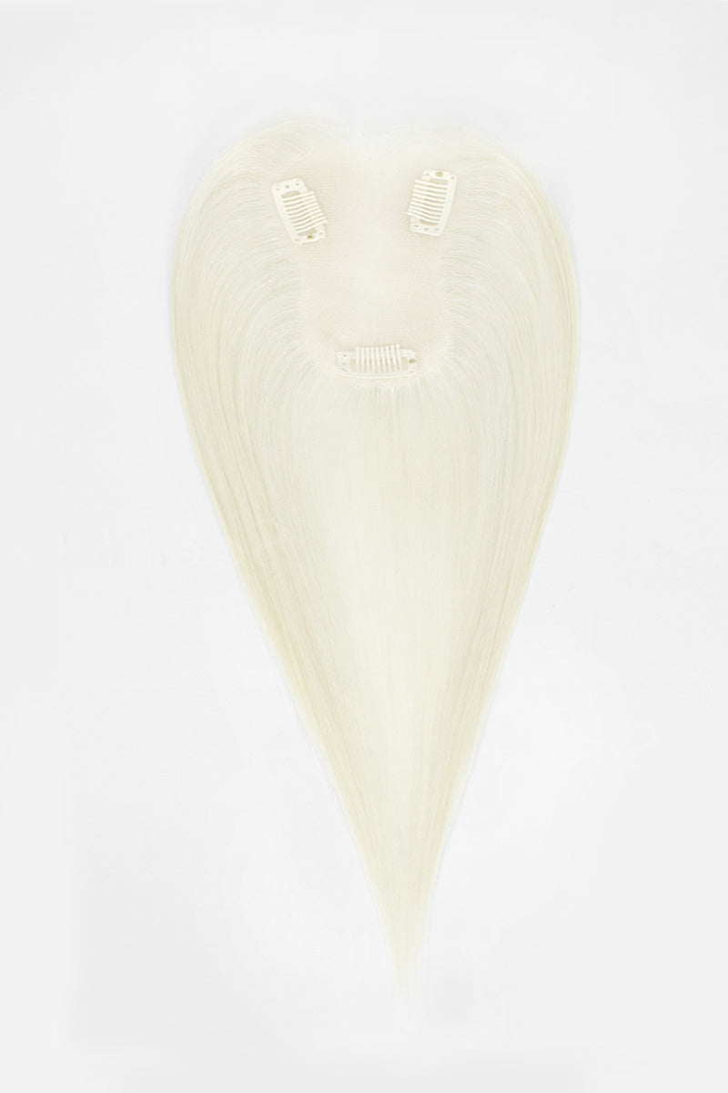 Aria Handmade Human Hair Topper White Blonde #WB