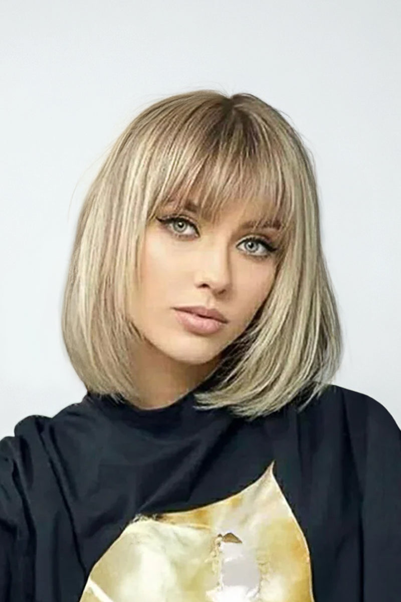 Ressie Invisible Lace Bob Wig Glueless Human Hair