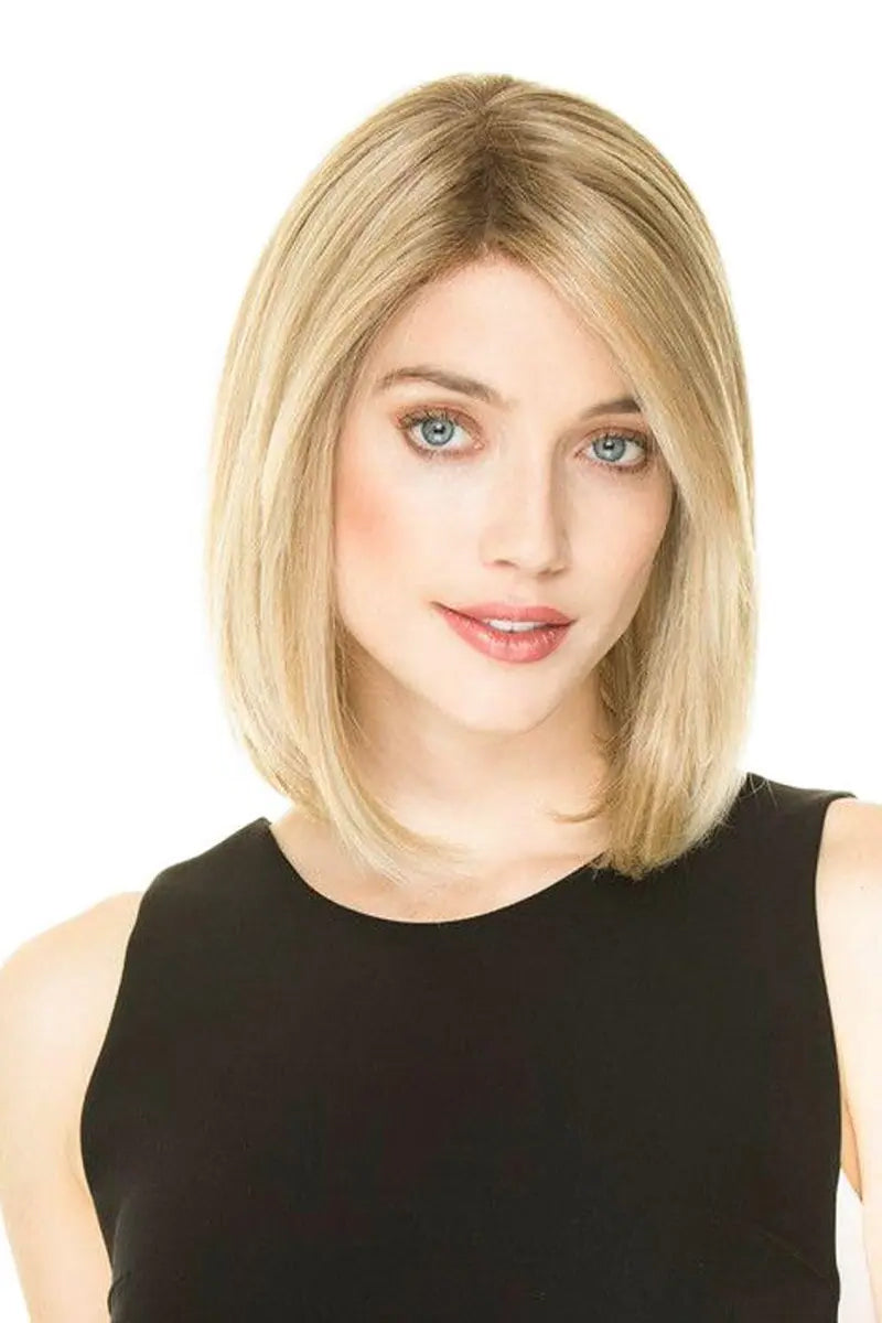 Aria Handmade Human Hair Topper Light Blonde with Highlights #T4/16/613